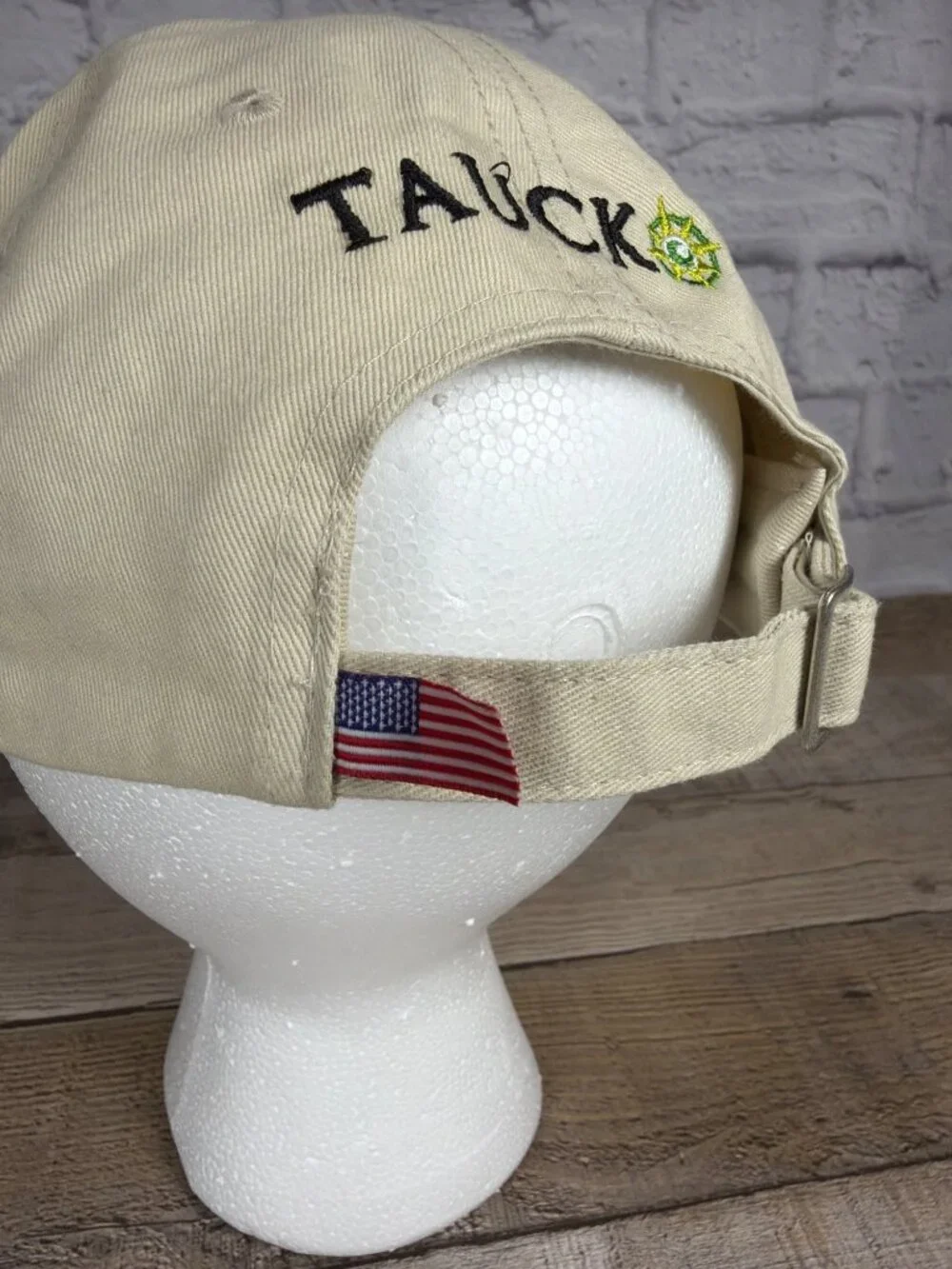 Tauck 100th Anniversary Baseball Cap Bayside Made USA Beige Cotton Travel Hat OS